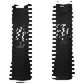 Matching Script Mr & Mrs Bridal Groom Mr Est Unisex Tank Top - Thegiftio
