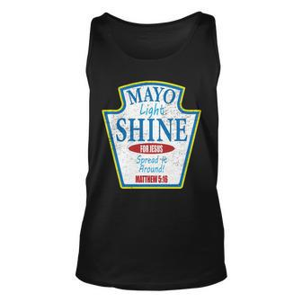 Mayo Light Shine For Jesus Unisex Tank Top - Monsterry