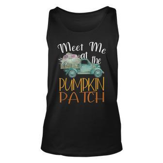 Meet Me At The Pumpkin Patch Autumn Season Pumpkin Lover Unisex Tank Top - Thegiftio