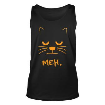 Meh Angry Cat Unisex Tank Top - Monsterry