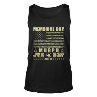 Memorial Day Murph Workout Camo Usa American Flag Tshirt Unisex Tank Top - Monsterry UK