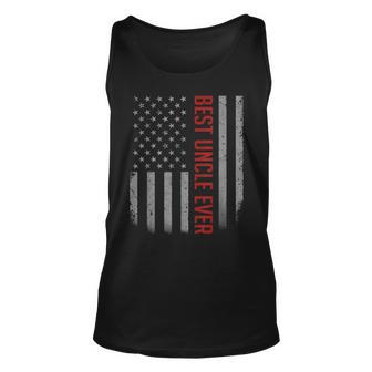 Mens American Flag Dad Gift For Fathers Day Best Uncle Ever Men Women Tank Top Graphic Print Unisex - Thegiftio