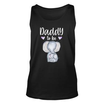 Mens Daddy To Be Elephant Baby Shower Future Daddy Men Women Tank Top Graphic Print Unisex - Thegiftio UK