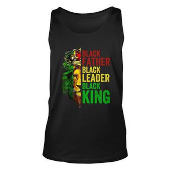 Mens Juneteenth Fathers Day Black Father King African American Unisex Tank Top - Monsterry