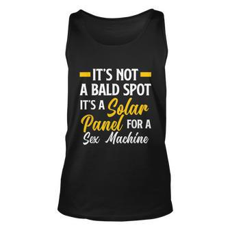 Mens Not A Bald Spot Its Solar Panel For Sex Machine Funny Bald Graphic Design Printed Casual Daily Basic Unisex Tank Top - Thegiftio UK