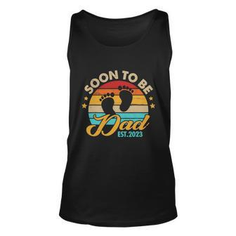 Mens Soon To Be Dad 2023 Fathers Day First Time Dad Pregnancy Unisex Tank Top - Thegiftio UK
