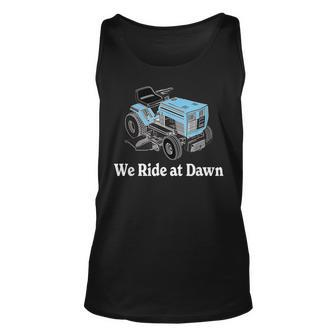 Mens We Ride At Dawn Fathers Day Dad Gift Grandfather Men Women Tank Top Graphic Print Unisex - Thegiftio UK