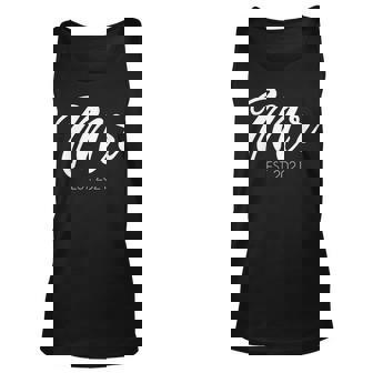 Mens Wedding Matching Gifts Mr Est 2021 Groom Men Women Tank Top Graphic Print Unisex - Thegiftio