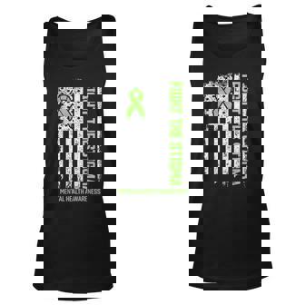 Mental Health Awareness Fight The Stigma Mental Health Men Women Tank Top Graphic Print Unisex - Thegiftio