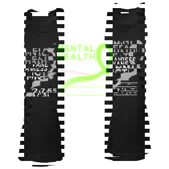 Mental Health Awareness Month Of May Fight The Stigma Men Women Tank Top Graphic Print Unisex - Thegiftio