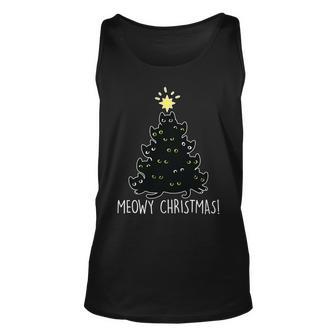 Meowy Christmas V2 Unisex Tank Top - Monsterry UK