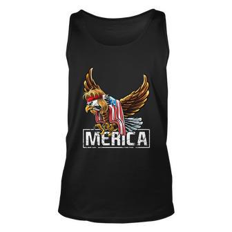 Merica Bald Eagle Mullet 4Th Of July American Flag Patriotic Gift Unisex Tank Top - Monsterry DE