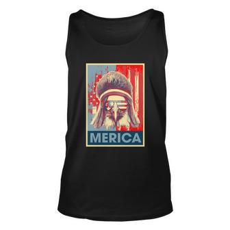 Merica Eagle Mullet 4Th Of July Vintage American Us Flag Gift Unisex Tank Top - Monsterry UK