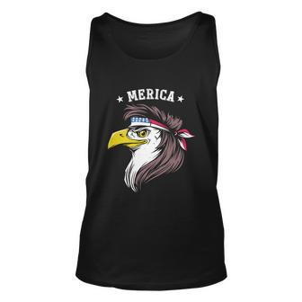 Merica Funny Gift Funny Eagle Mullet Funny Gift 4Th Of July Funny Gift Patriotic Unisex Tank Top - Monsterry AU