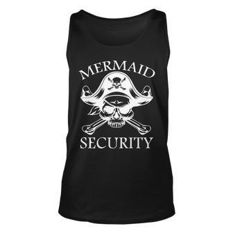 Mermaid Security Pirate Skull Unisex Tank Top - Monsterry UK