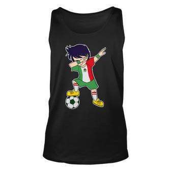 Mexican Dabbing Soccer Boy Mexico Unisex Tank Top - Monsterry UK
