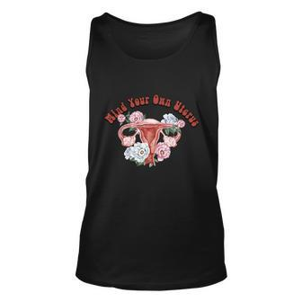 Mind Your Own Uterus Pro Choice Feminist V2 Unisex Tank Top - Monsterry