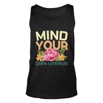 Mind Your Own Uterus V5 Unisex Tank Top - Monsterry