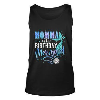 Momma Of The Birthday Mermaid Family Matching Party Squad Meaningful Gift Unisex Tank Top - Thegiftio UK