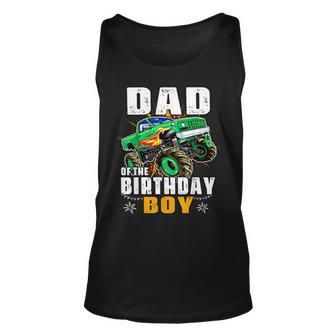 Monster Truck Family Matching Party Dad Of The Birthday Boy Men Women Tank Top Graphic Print Unisex - Thegiftio UK