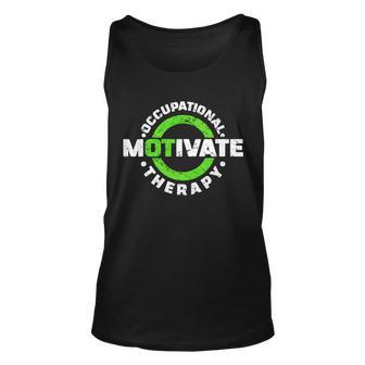 Motivate Occupational Therapy V2 Unisex Tank Top - Monsterry