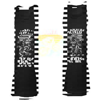 Mountain Bike Cycling Bicycle Mountain Biking Gift Unisex Tank Top - Thegiftio