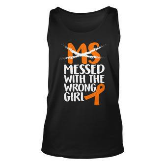 Ms Multiple Sclerosis Messed With The Wrong Chick Tshirt Unisex Tank Top - Monsterry AU