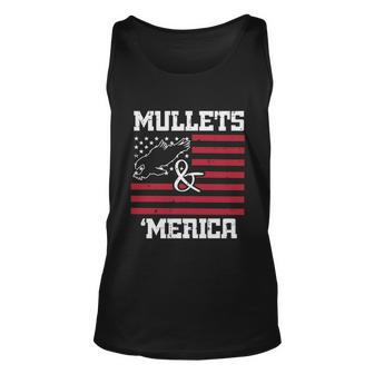 Mullets And Merica Eagle American Flag Fourth 4Th Of July Great Gift Unisex Tank Top - Monsterry CA
