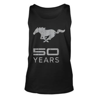 Mustang 50 Years Tshirt Unisex Tank Top - Monsterry