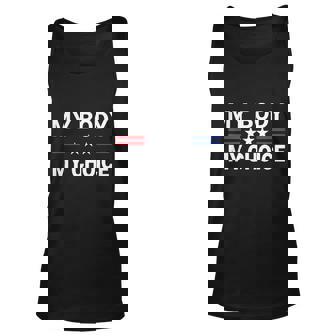 My Body My Choice Shirt With Us Flag Unisex Tank Top - Thegiftio UK