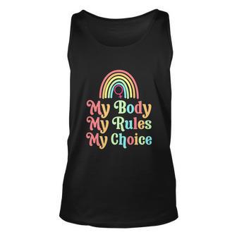 My Body My Rules My Choice Feminist Unisex Tank Top - Monsterry UK