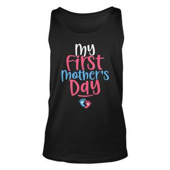 My First Mothers Day Mom Grandma 2022 Funny Mothers Unisex Tank Top - Thegiftio UK