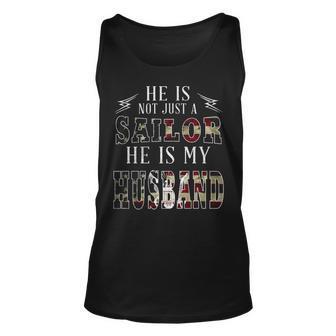 My Husband Is A Sailor Unisex Tank Top - Monsterry