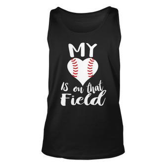 My Love Is On The Field Baseball Unisex Tank Top - Monsterry