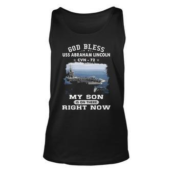 My Son Is On Uss Abraham Lincoln Cvn Unisex Tank Top - Monsterry AU