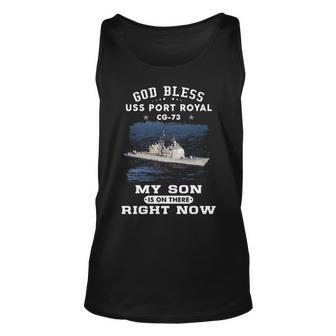 My Son Is On Uss Port Royal Cg Unisex Tank Top - Monsterry UK