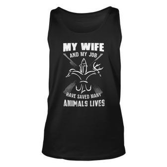My Wife & Job - Saved Many Animals Unisex Tank Top - Seseable