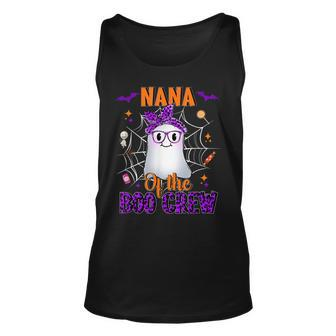 Nana Boo Crew Ghost Funny Matching Family Grandma Halloween V2 Unisex Tank Top - Seseable