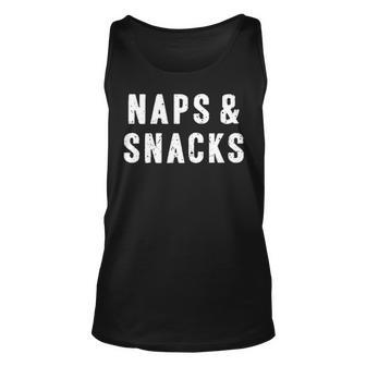 Naps And Snacks Unisex Tank Top - Seseable