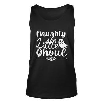 Naughty Little Ghoul Halloween Quote Graphic Design Printed Casual Daily Basic Unisex Tank Top - Thegiftio UK