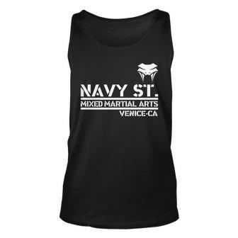 Navy St Mix Martial Arts Venice California Snake Logo Tshirt Unisex Tank Top - Monsterry UK
