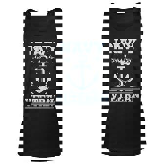 Navy Veteran V2 Unisex Tank Top - Thegiftio UK