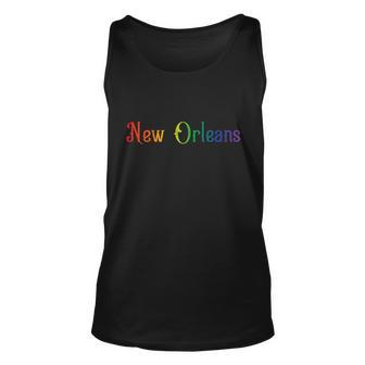 New Orleans Gay Pride Rainbow Unisex Tank Top - Thegiftio UK