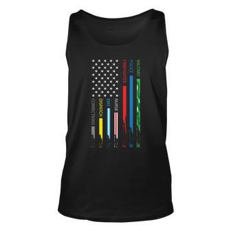 No One Fight Alone Usa Flag Unisex Tank Top - Monsterry UK