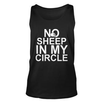 No Sheep In My Circle Unisex Tank Top - Monsterry UK