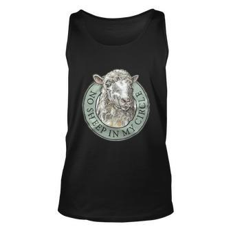 No Sheep In My Circle Unisex Tank Top - Monsterry