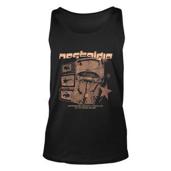 Nostalgia By Evantube Retrohead Brown Unisex Tank Top - Monsterry DE