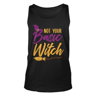 Not Your Basic Witch - Funny Halloween Costume Unisex Tank Top - Seseable
