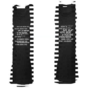 Now I Lay Me Down To Sleep Beside My Bed A Gun I Keep V2 Unisex Tank Top - Thegiftio UK