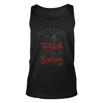 Noy Every Witch Lives In Salem Halloween Quote V2 Unisex Tank Top - Thegiftio UK